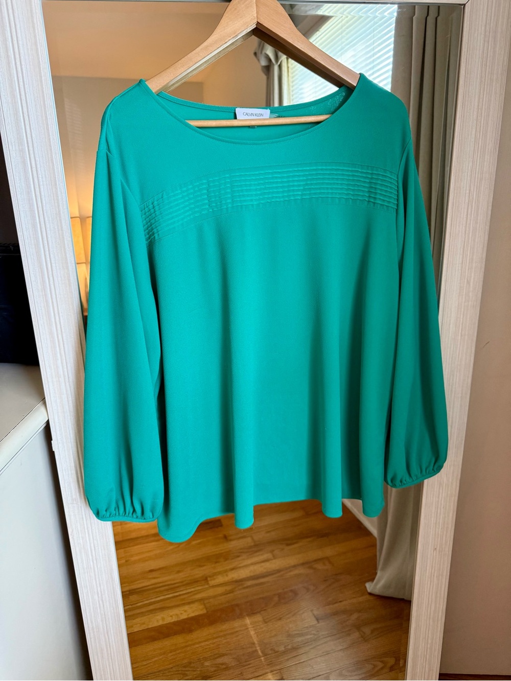 Women’s Calvin Klein Long Sleeve Emerald Green Blouse